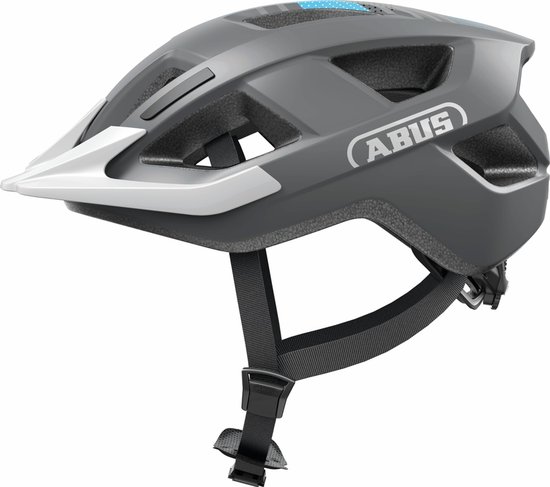 Ikfietsveilig Abus Helm Aduro 3.0 race grey L 58-62cm