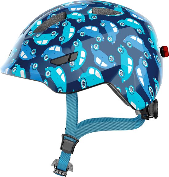 Abus helm smiley 3.0 led blauw car s 45-50cm
