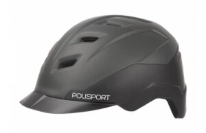 Fietshelm E'City zwart / donkergrijs M