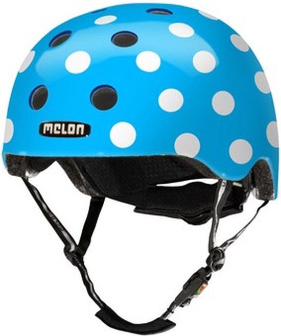 Melon helm Dotty Blue XL-XXL (58-63cm) blauw